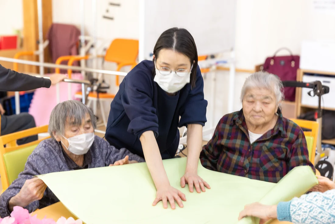 施設内の食堂
