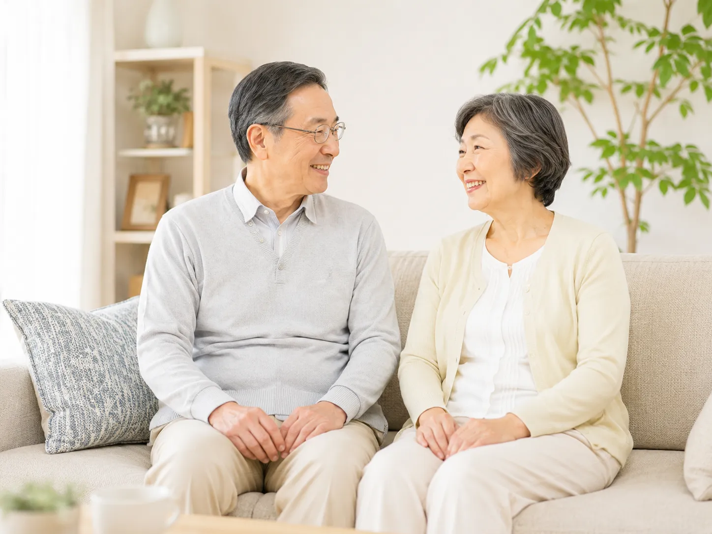 穏やかに過ごすご夫婦の様子